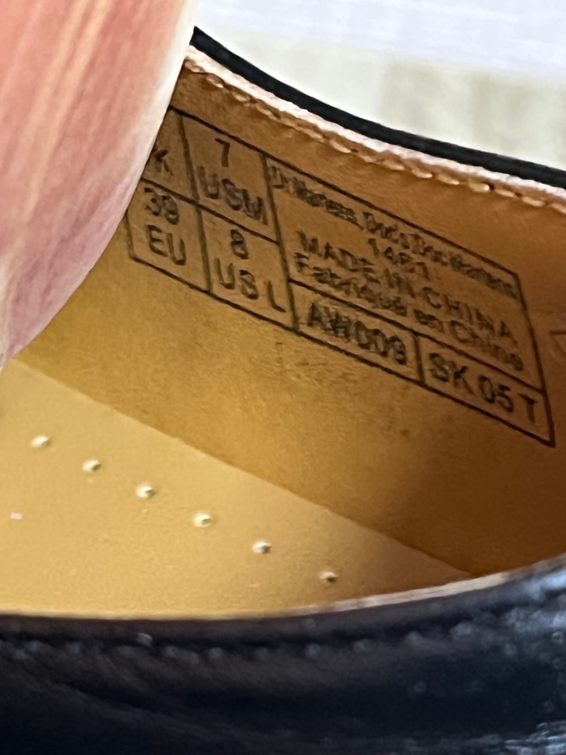 닥터마틴1461 3홀 스무스 나파레더 39(250)사이즈 블랙 상품이미지6