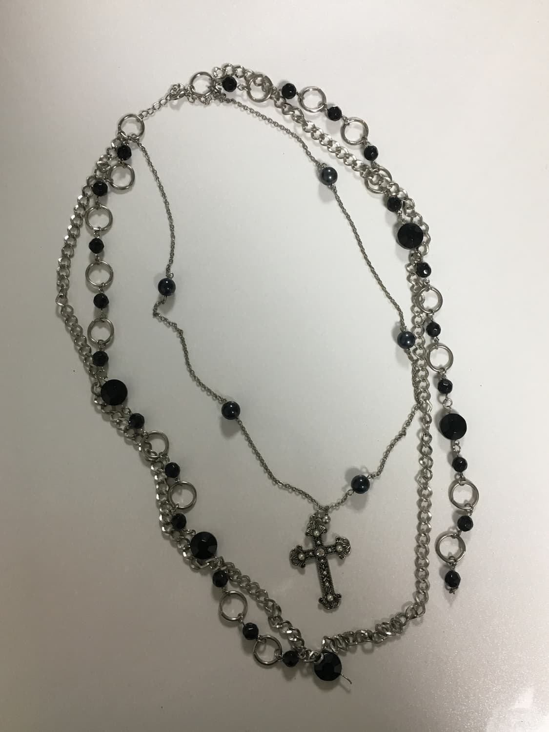 layered cross necklace 상품이미지3