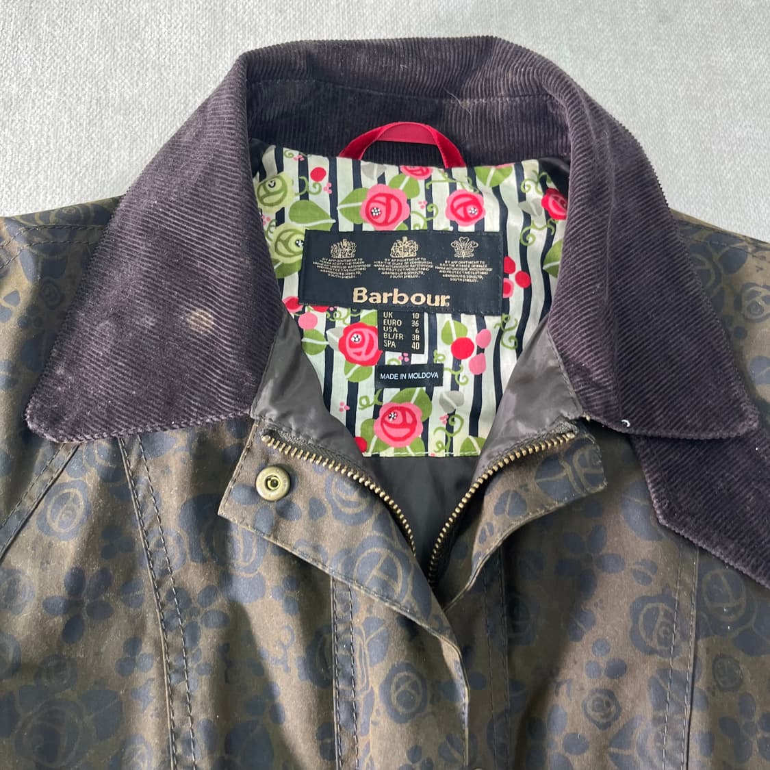 W95 바버 로즈 알리 왁스자켓 상품이미지2