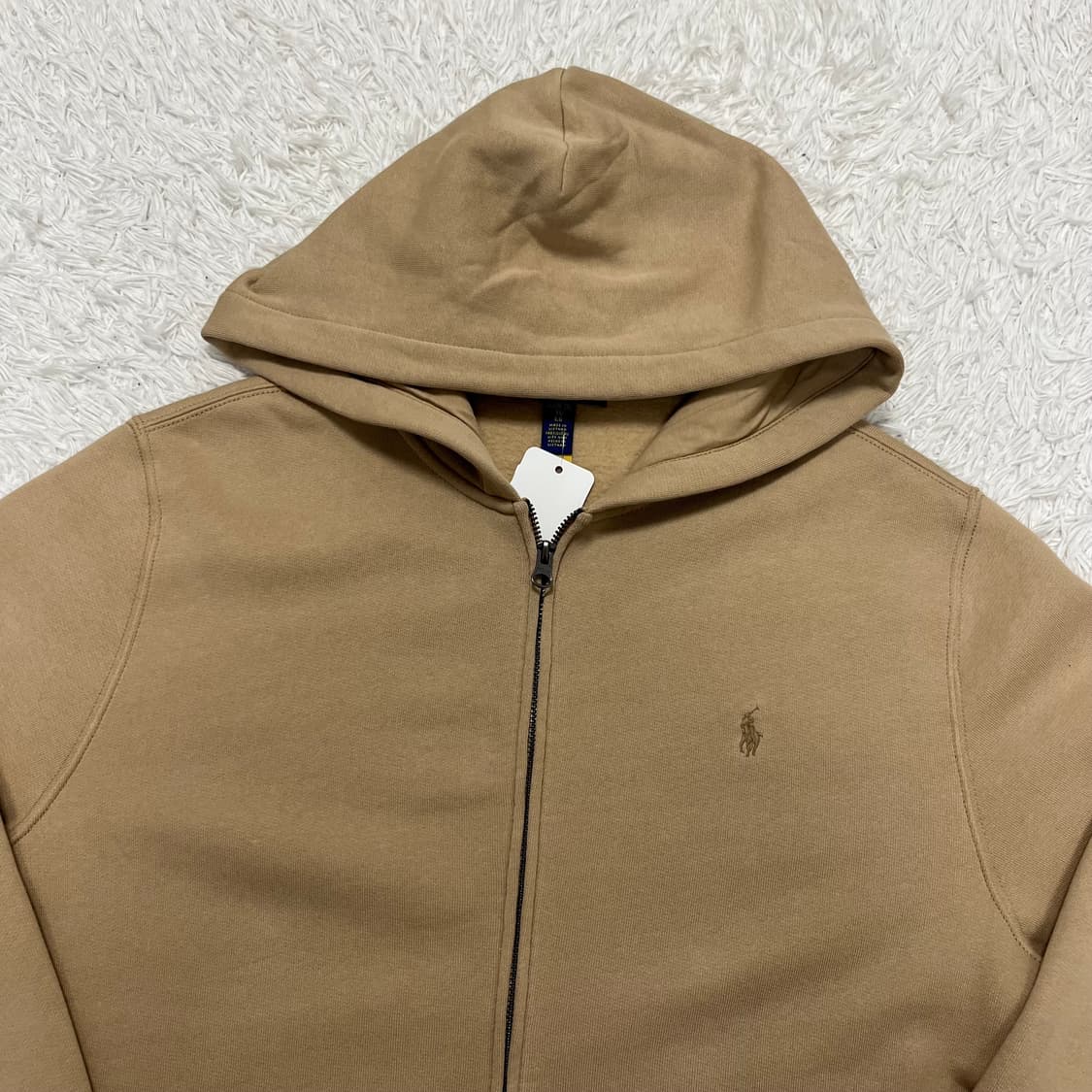 Polo Ralph Lauren beige zip-up hoodie 상품이미지5