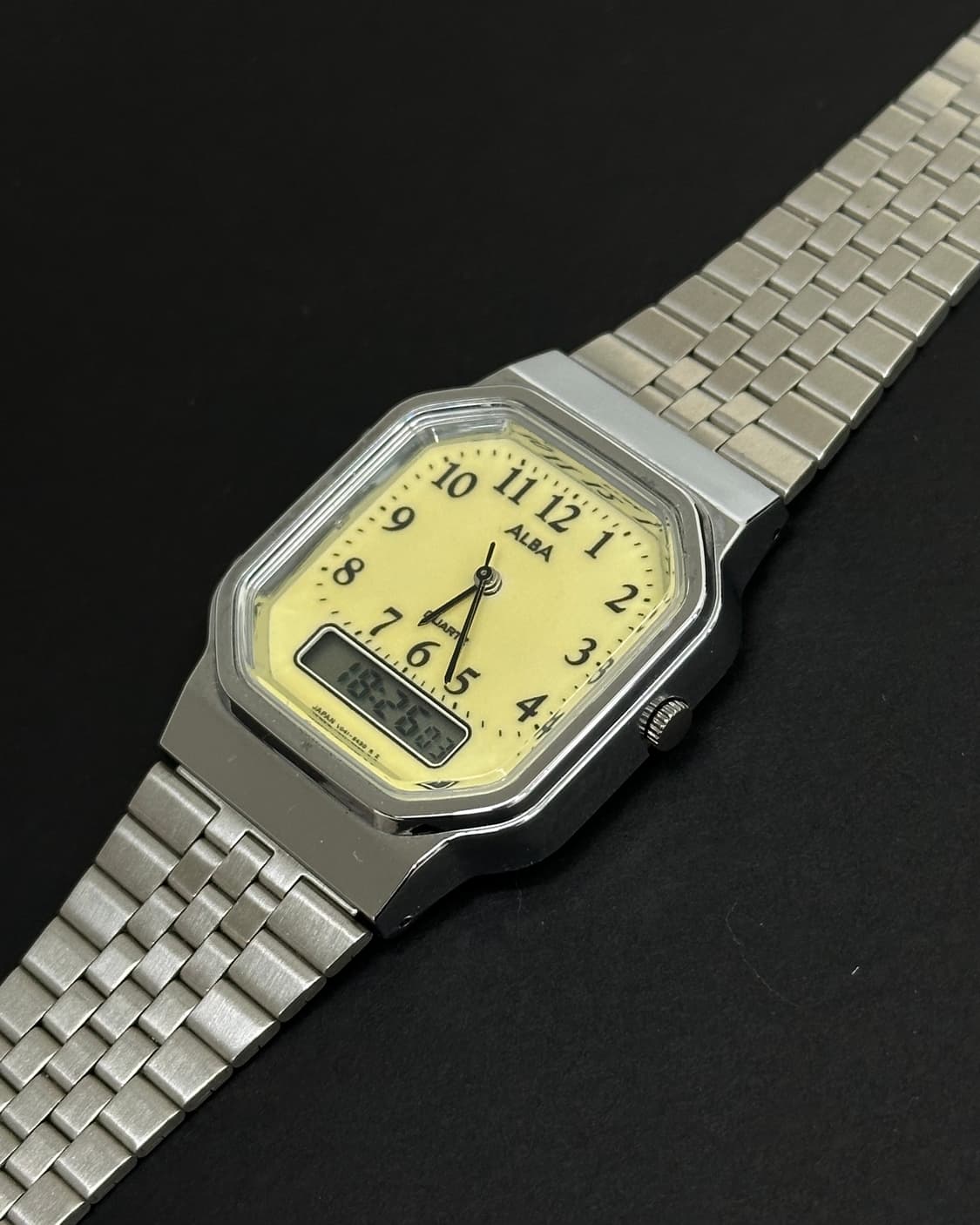 세이코 알바 옐로우 다이얼 아나디지 시계 상품이미지5