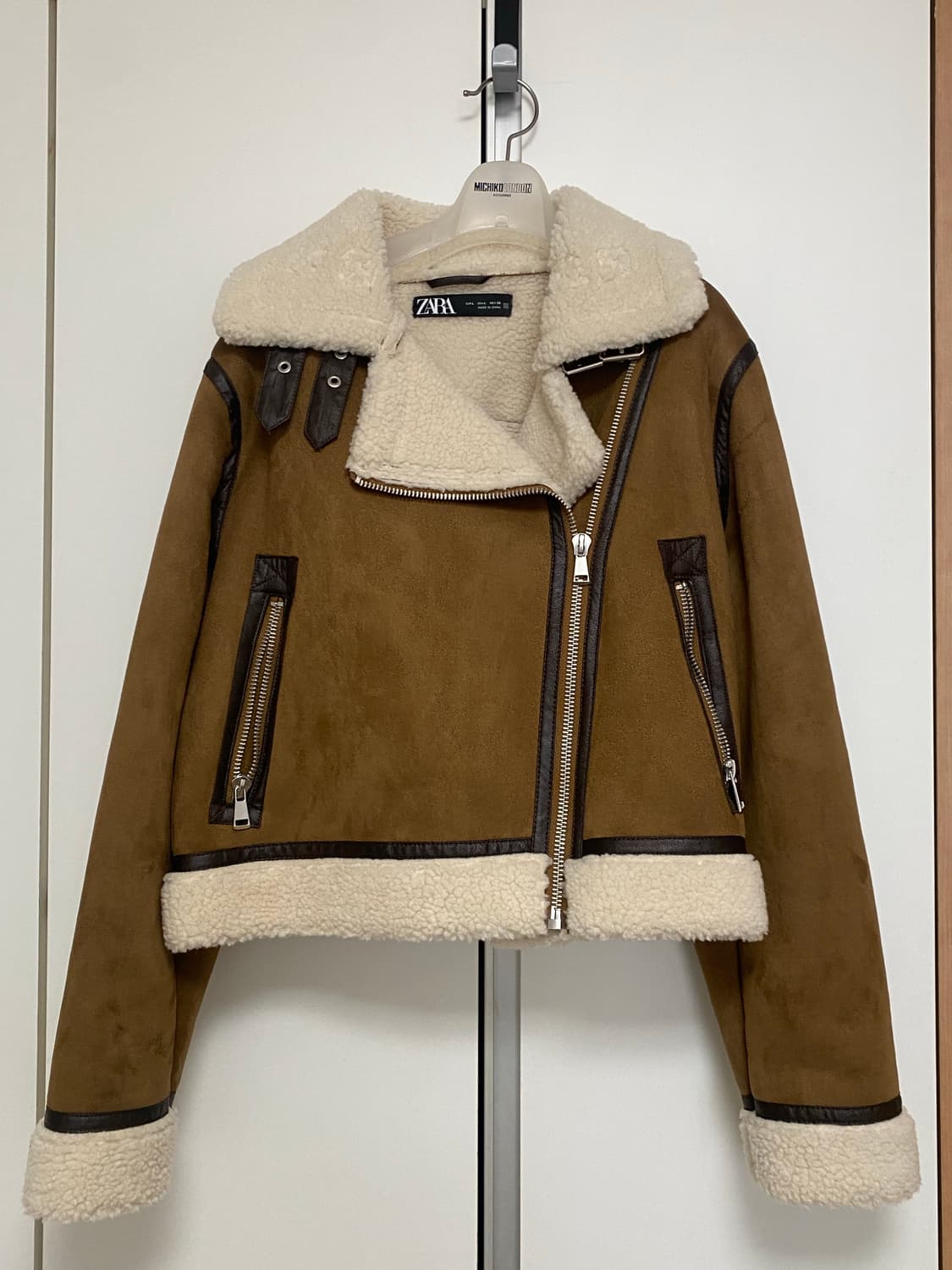 자라 스웨이드 무스탕 자켓 상품이미지1