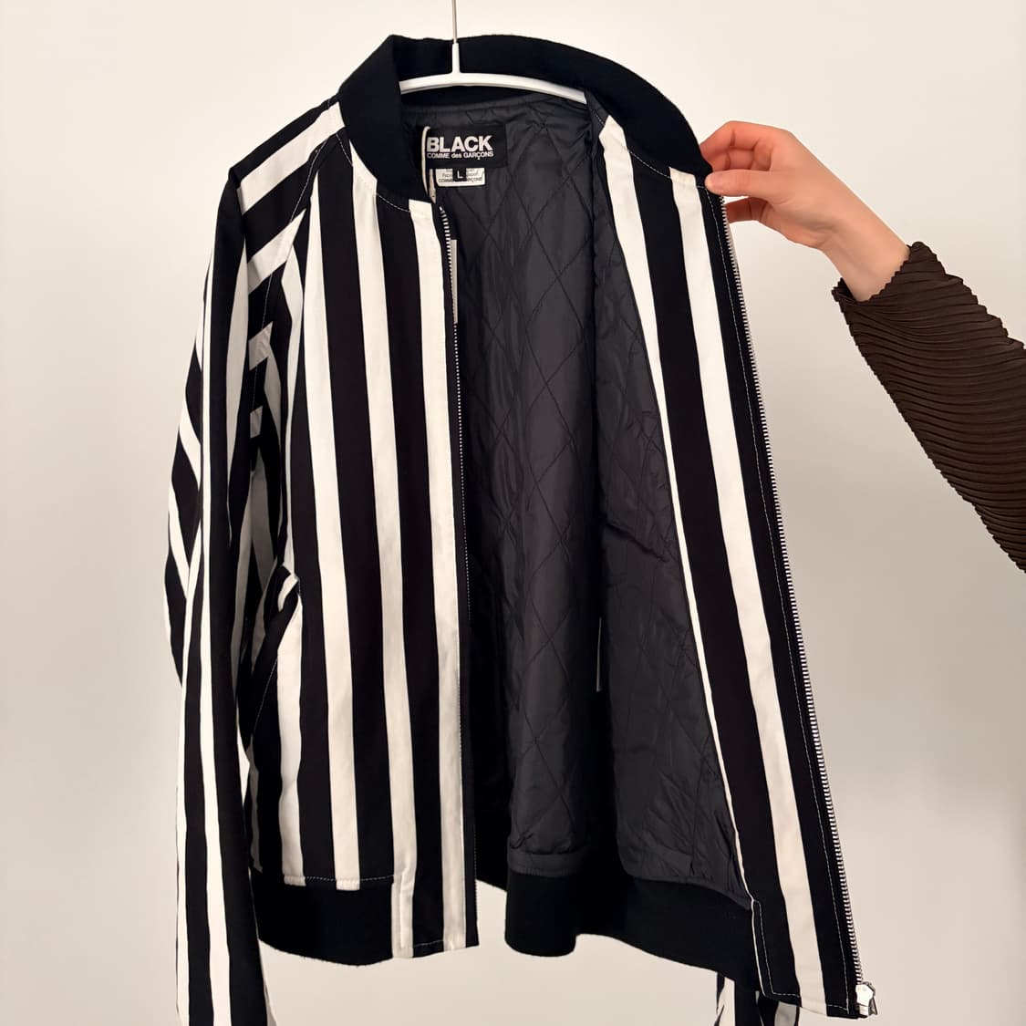 Bold Stripe Bomber Jacket 상품이미지7