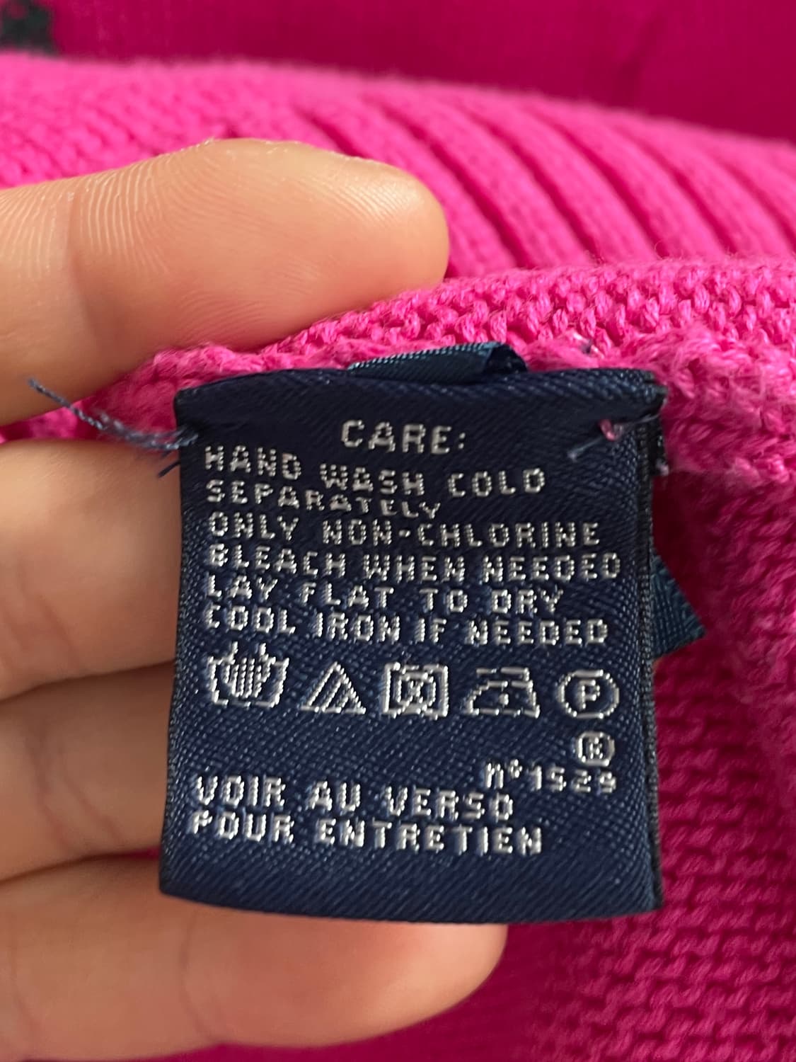 폴로 랄프로렌 우먼스 핑크 니트집업 (on.662) 상품이미지6