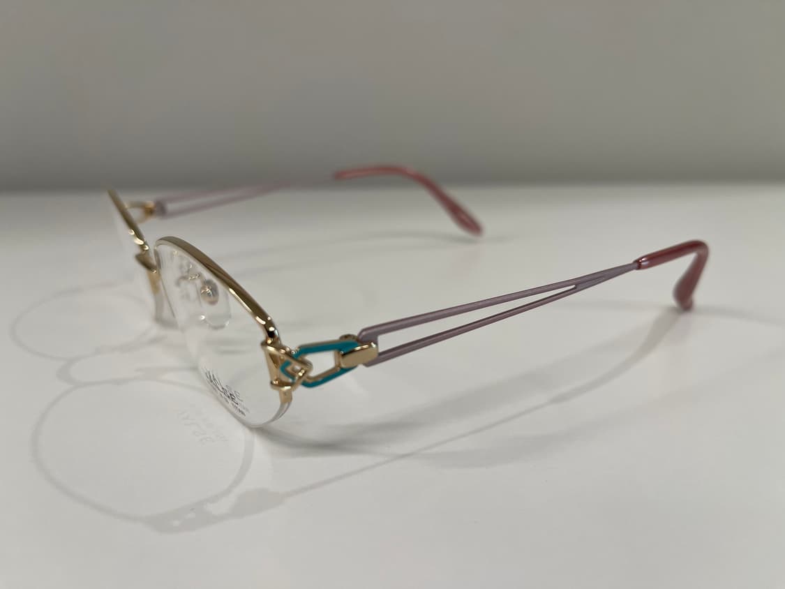 발스 VALSE 일본 티타늄 반무테 안경 빈티지 90s 5번 상품이미지4