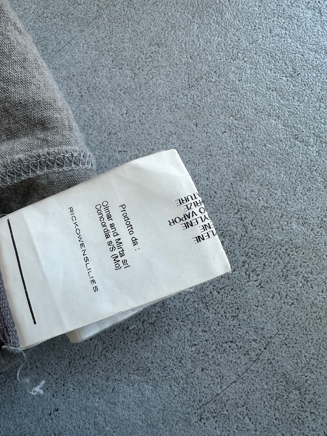 릭오웬스 2010 릴리스 슬리브리스 탑 상품이미지7