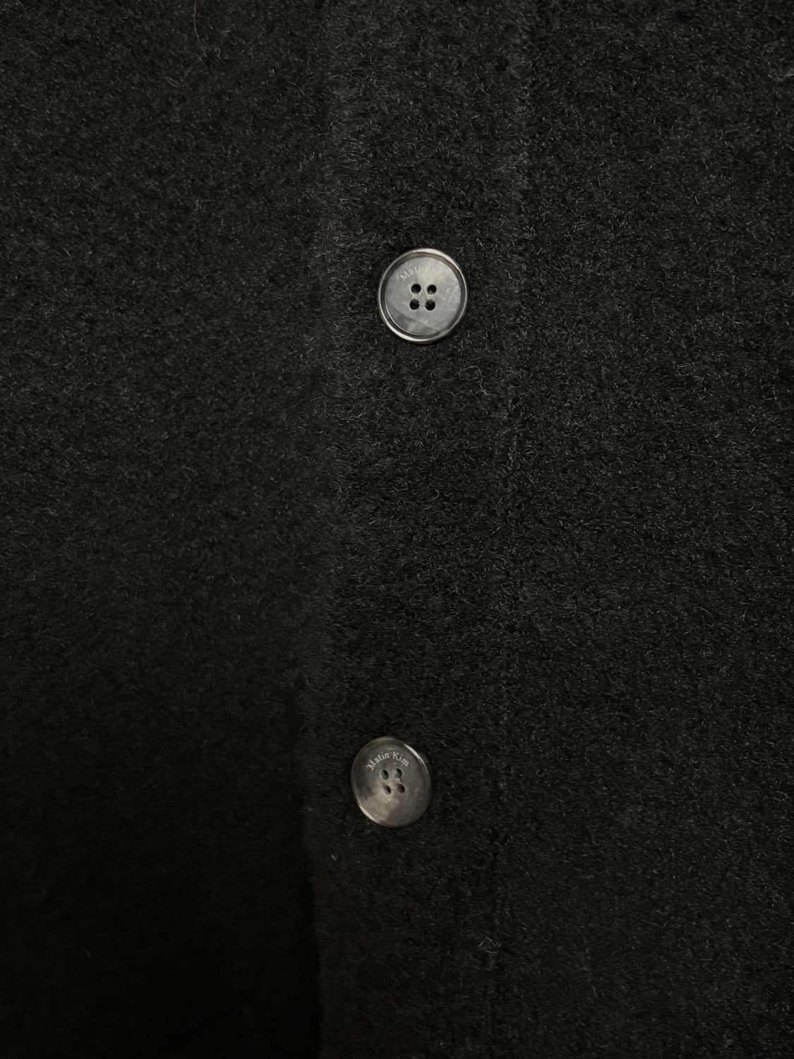 마뗑킴 다우니 칼라 니트 가디건 블랙 L 상품이미지4