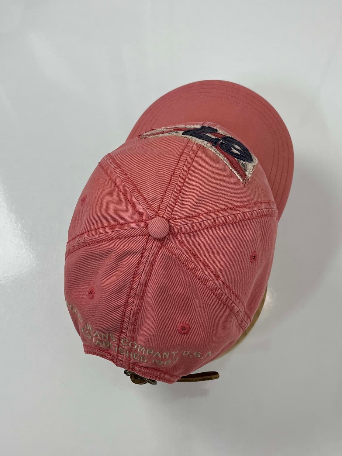 폴로 랄프로렌 살몬핑크 67 플래그 워시드 볼캡 모자 상품이미지7