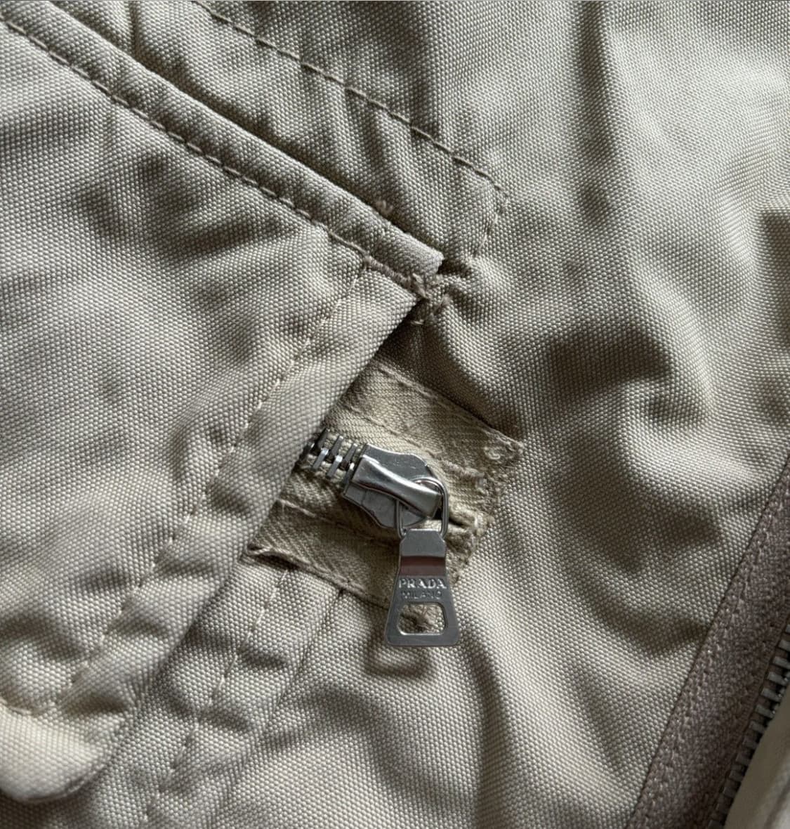 스포츠 프라다 나일론 퍼 카라 코트 상품이미지9