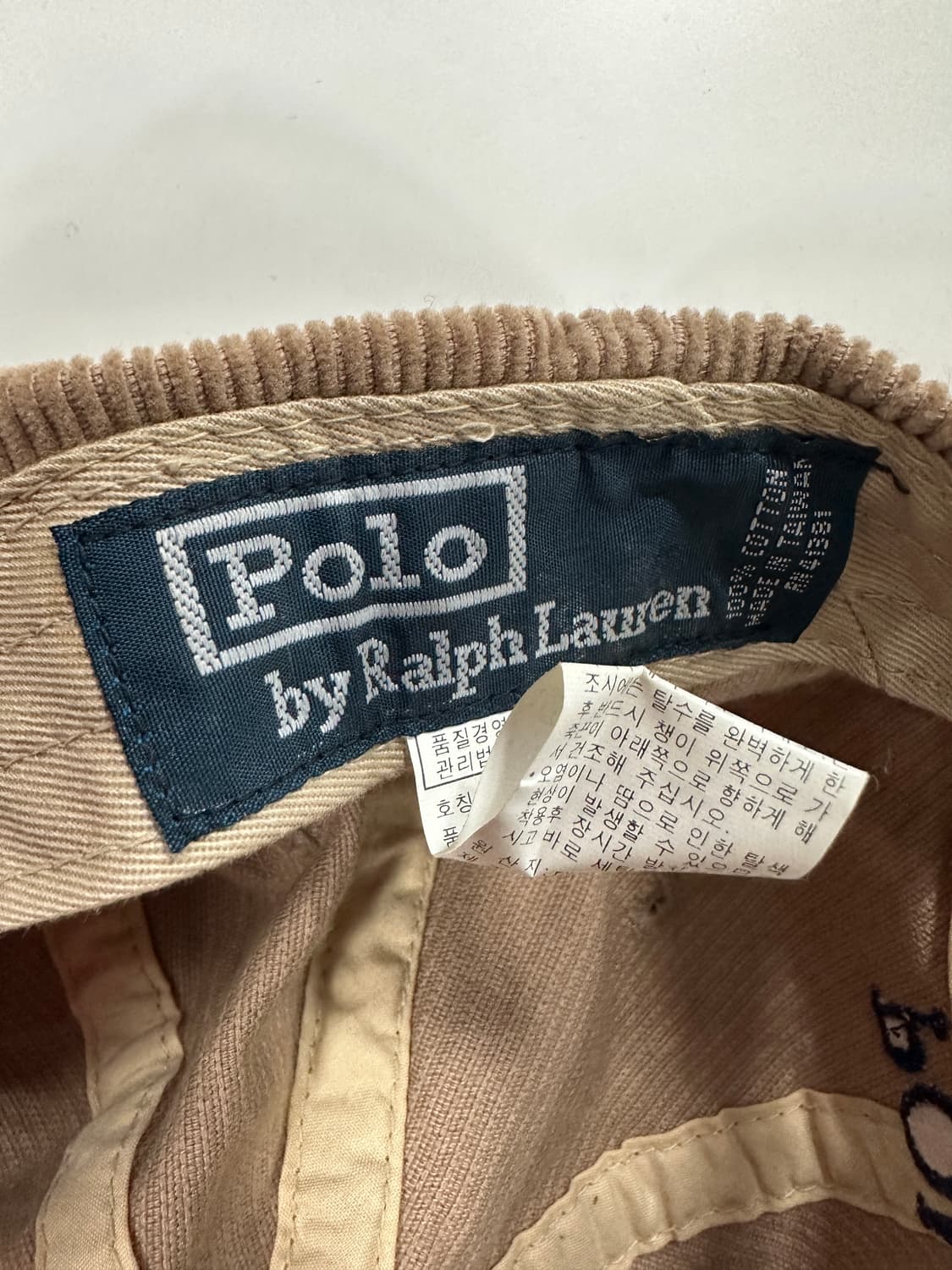 폴로 코듀로이 볼캡 상품이미지4