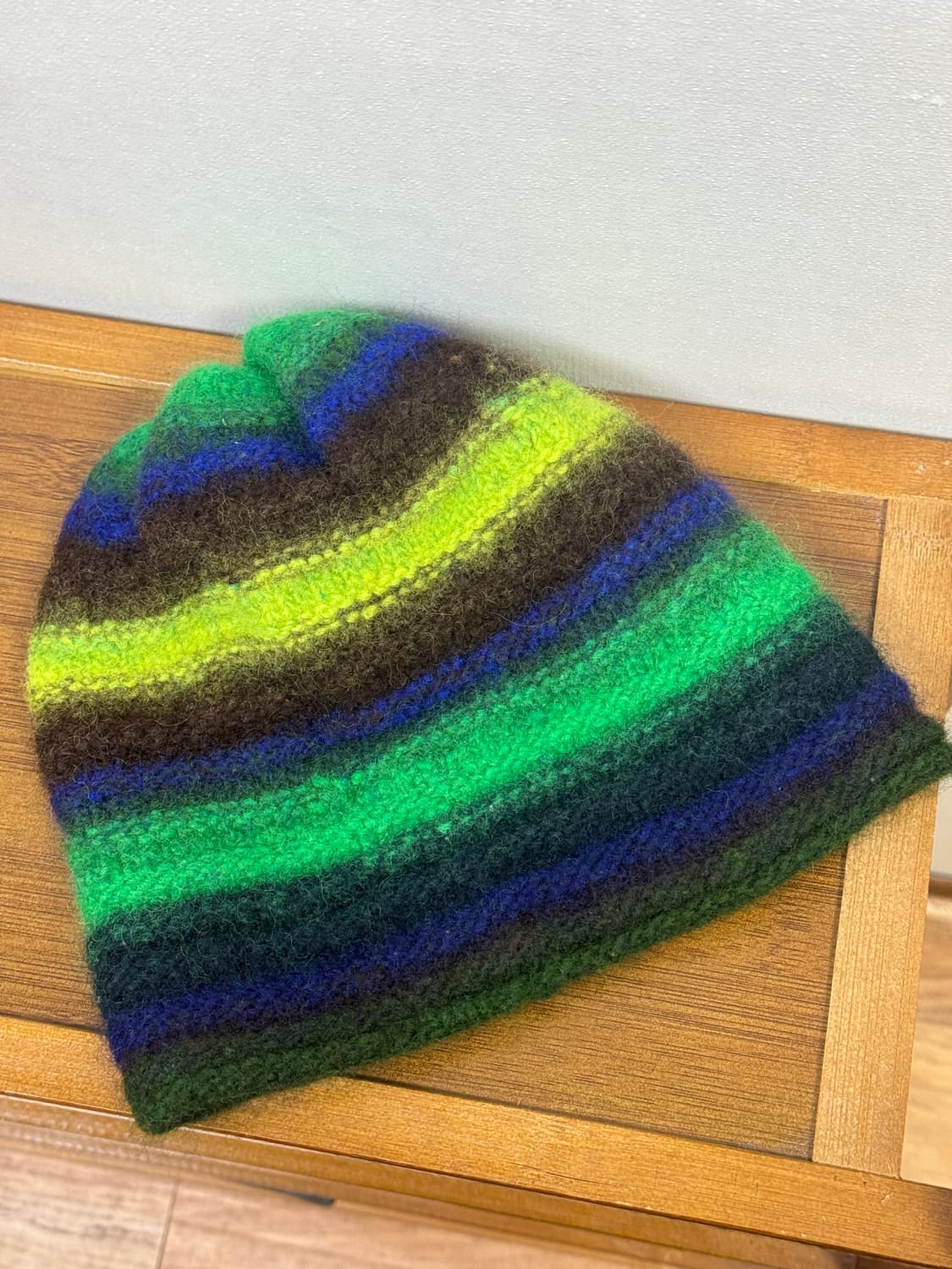 빈티지 배색 니트비니 상품이미지1