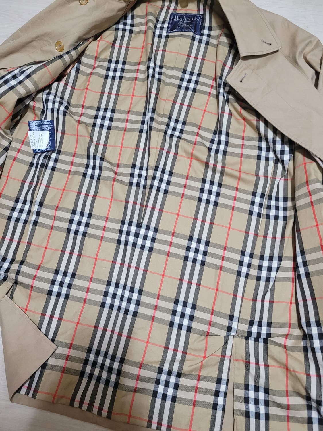 [백화점 정품] 빈티지 버버리 발마칸 트렌치 코트 상품이미지5