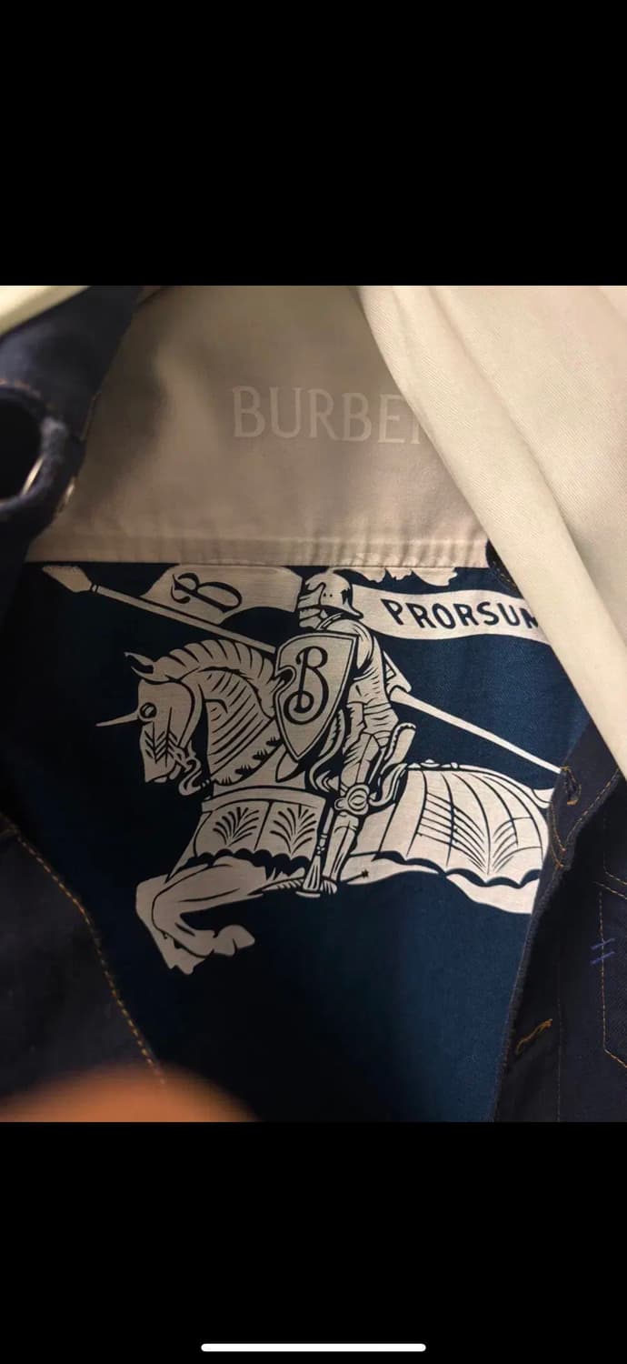 [52]버버리 헤비웨이트 데님 자켓 생지인디고 상품이미지5