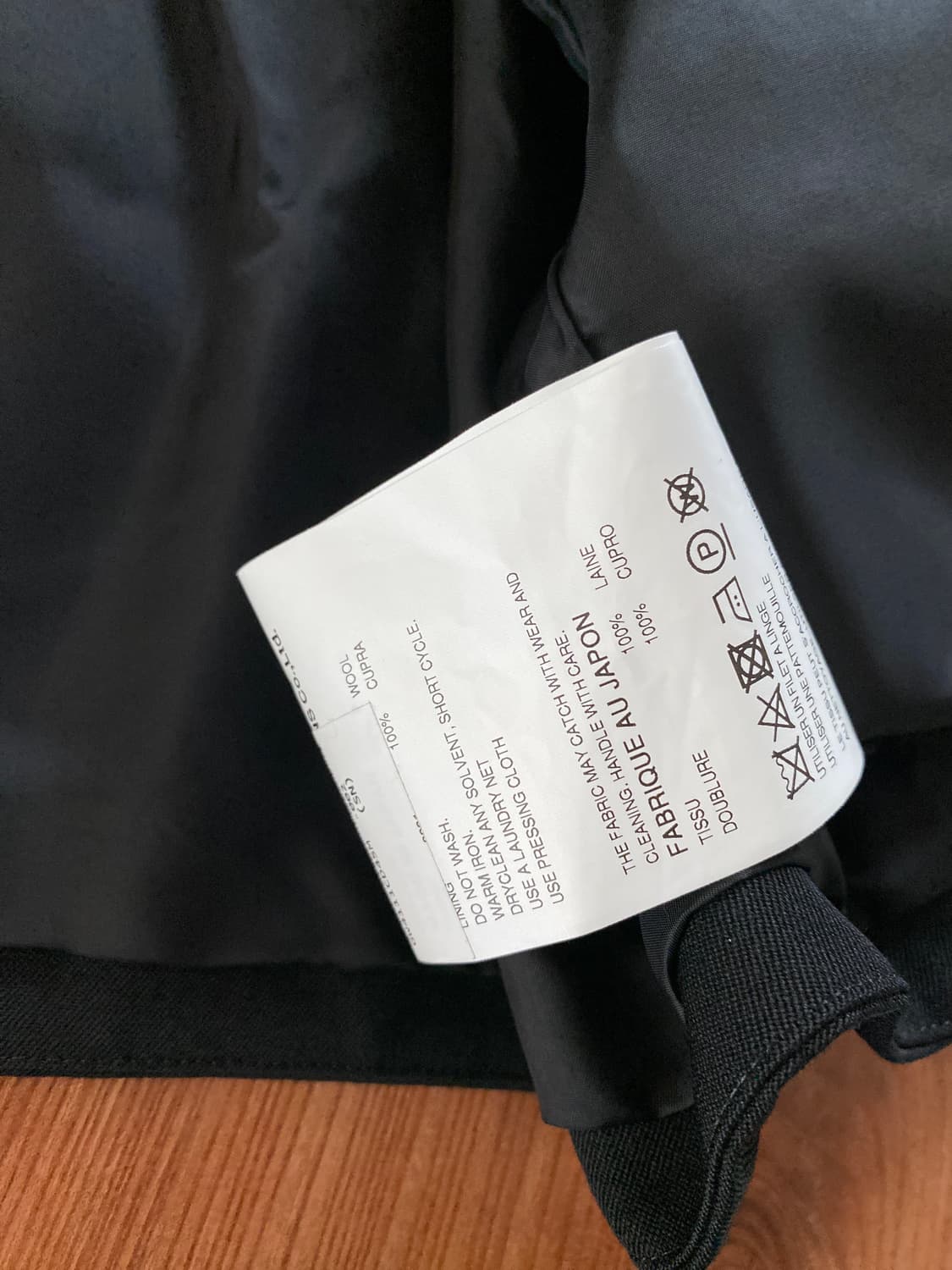 꼼데가르송 24SS 칼라리스 크롭 자켓 블랙 상품이미지8