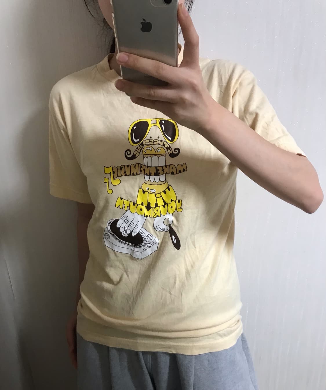 레어 유일매물 스투시 키치 프린팅 반팔  상품이미지1