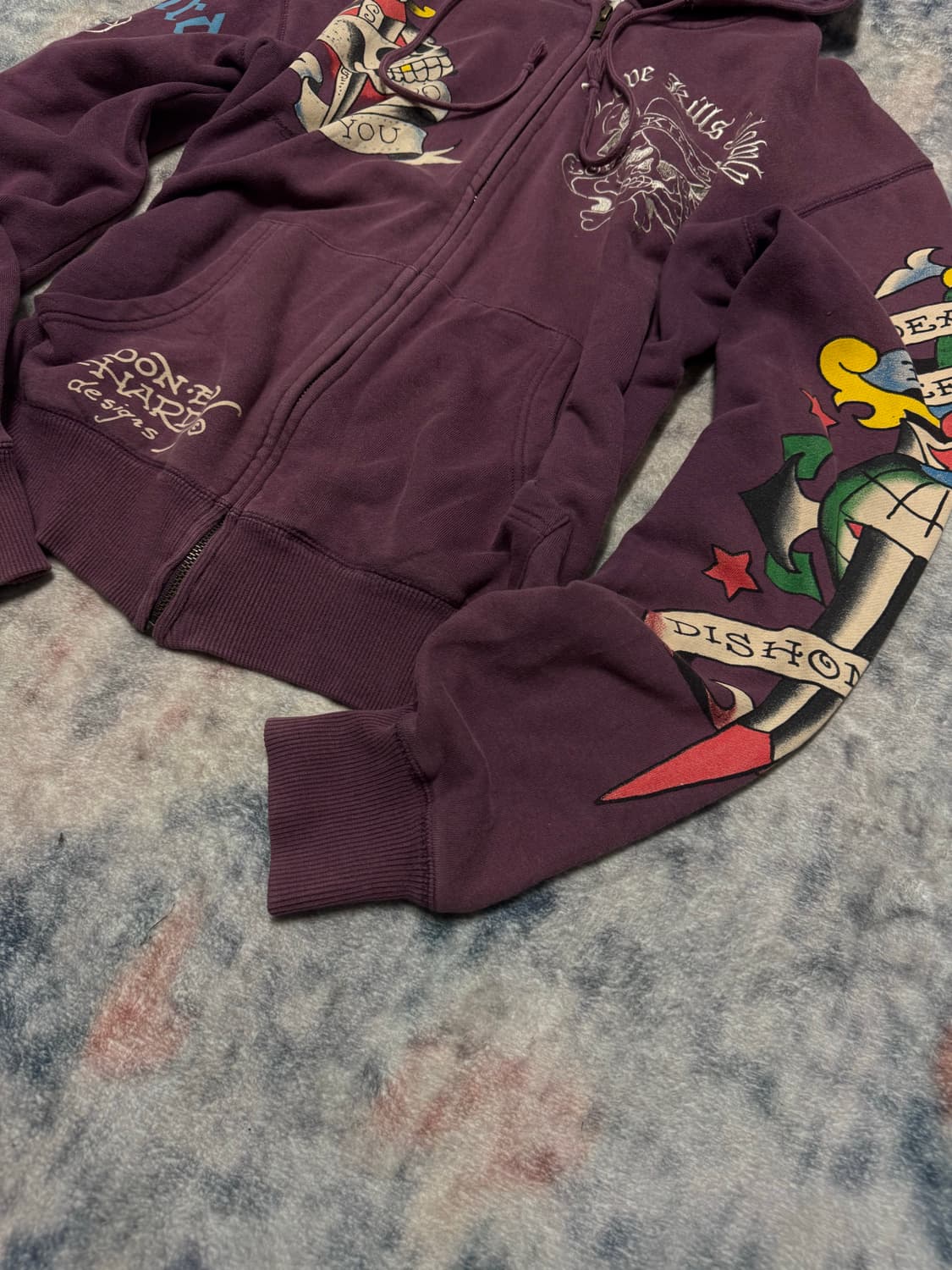 Ed hardy 00s embroid tatto hoodie 상품이미지6
