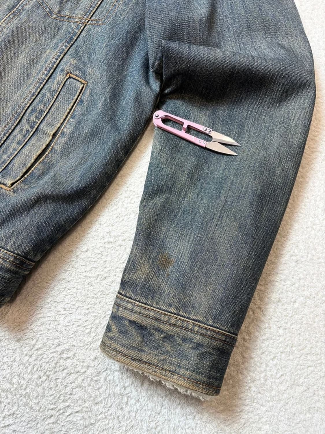 리바이스 00's 양털 워시드 데님 트러커 자켓 PN6557 상품이미지8