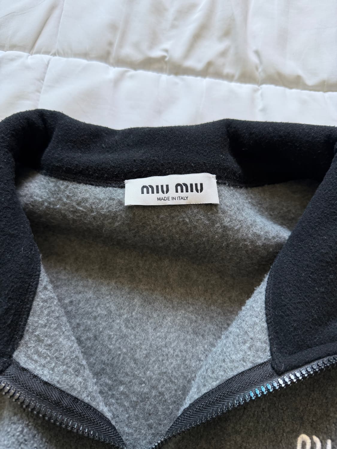 [M] 미우미우 플리스 자켓 그레이  상품이미지4