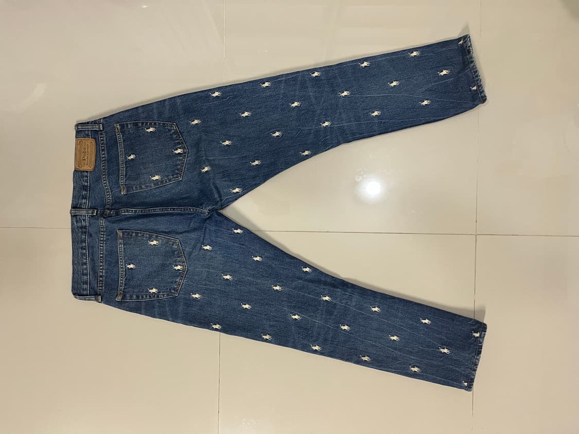 폴로 랄프로렌 말 패턴 청바지 31x32 상품이미지2
