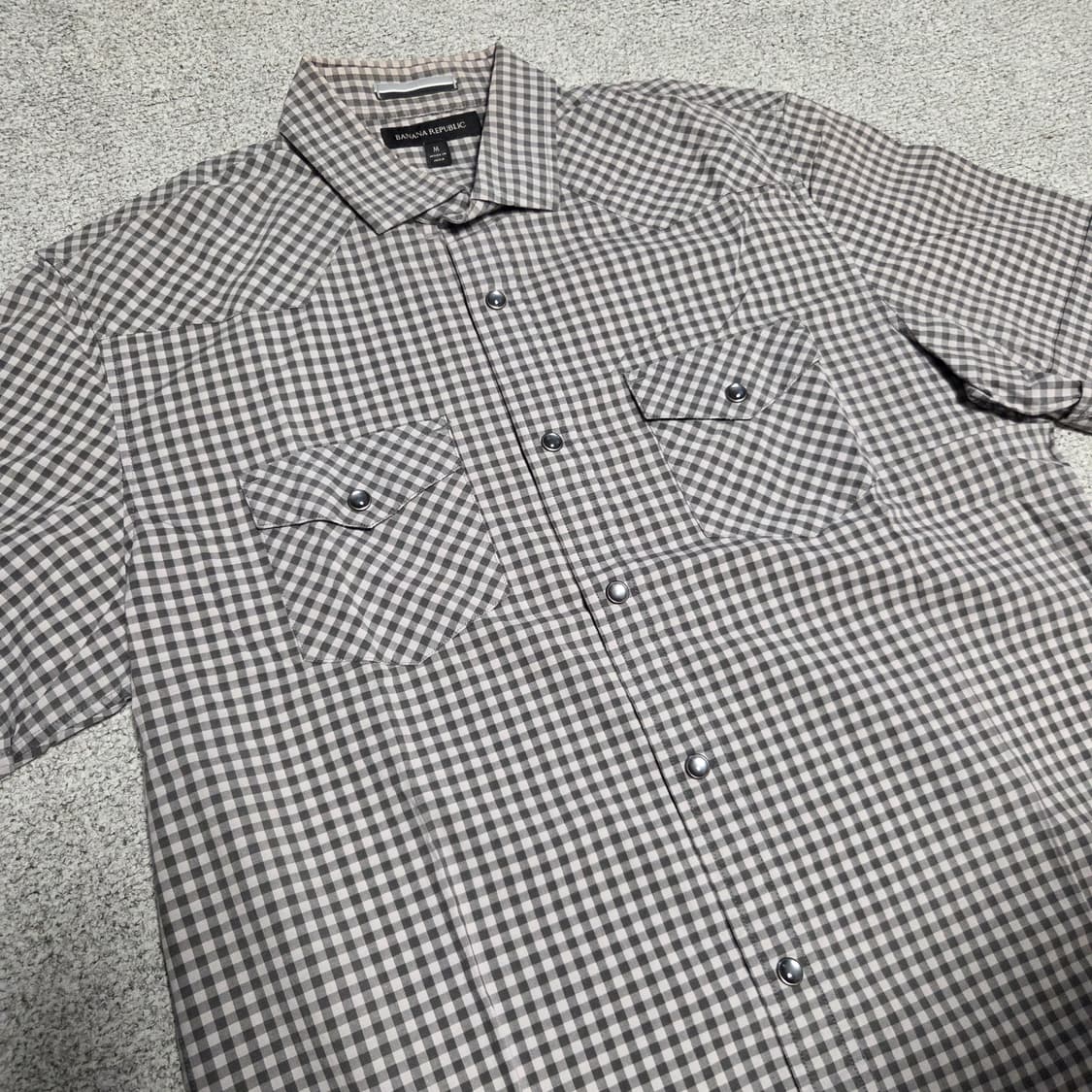 Banana Republic 웨스턴 반팔 셔츠 L(100) 상품이미지2