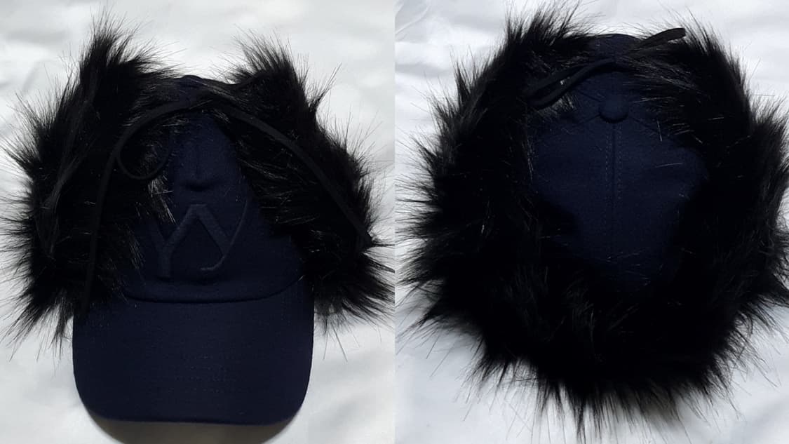 네이비 블랙 오픈와이와이 포우퍼 이어프랩 이어플랩 캡 볼캡 모자 상품이미지3