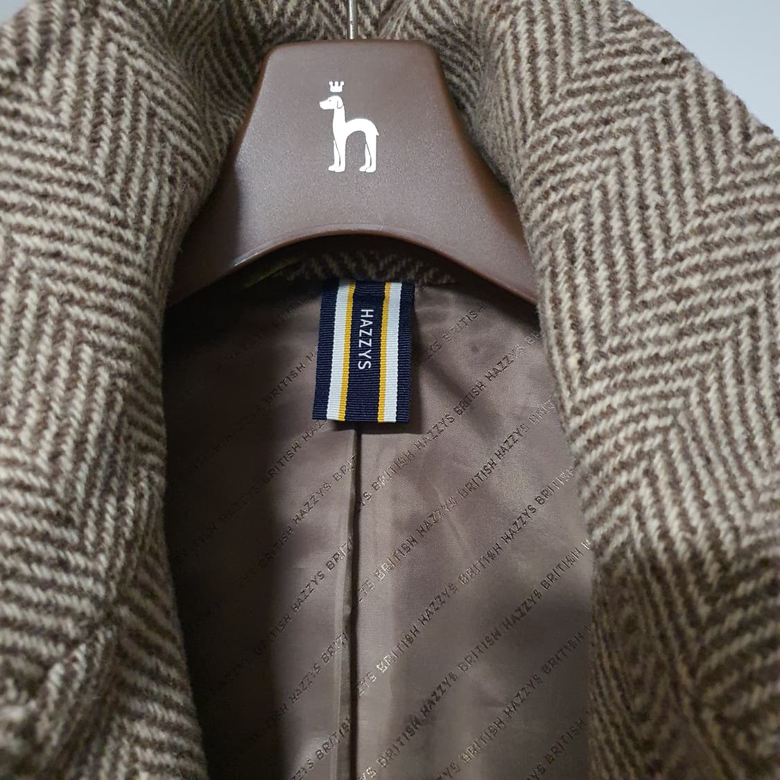 [100] 헤지스 헤링본 발마칸 코트 상품이미지6