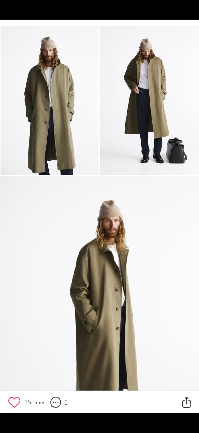 자라 트렌치코트 M(105-110) 상품이미지2