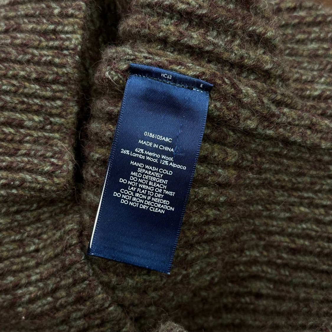 M 폴로랄프로렌 메리노 울 패치 알파카 니트 상품이미지5