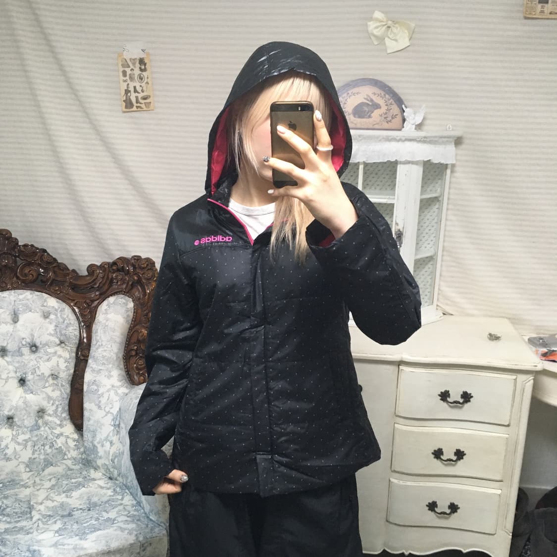 아디다스 블랫 도트 바람막이 점퍼 상품이미지3