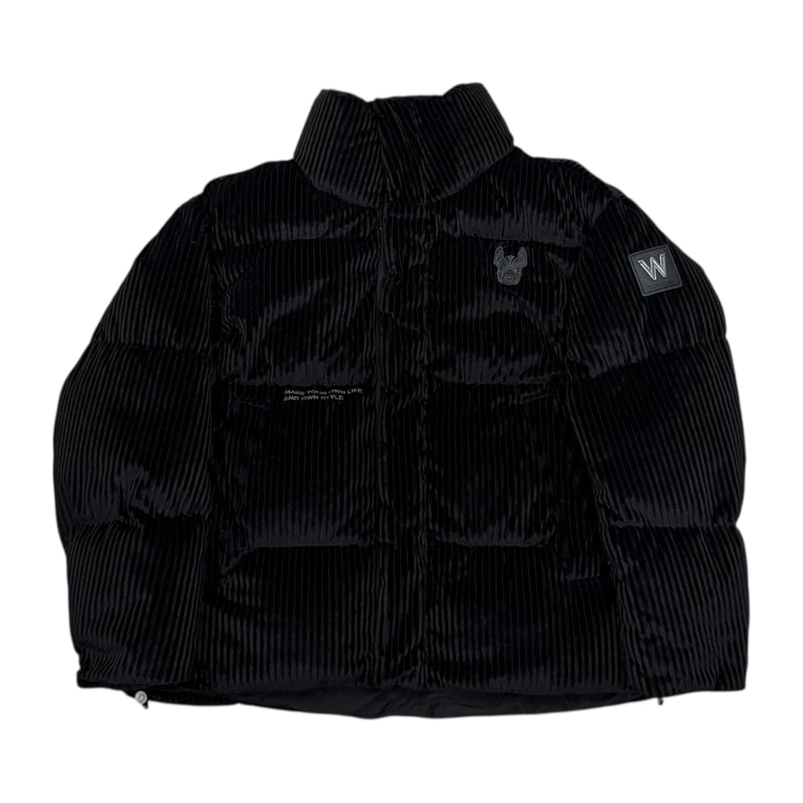 라이프워크 벨벳 코듀로이 헤비 다운 패딩 점퍼 자켓 블랙 M 상품이미지1