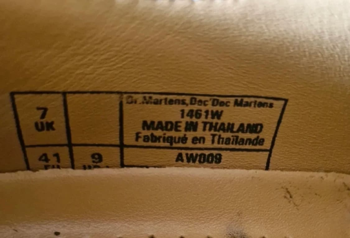 닥터마틴 1461W 유광 uk7 260  상품이미지5