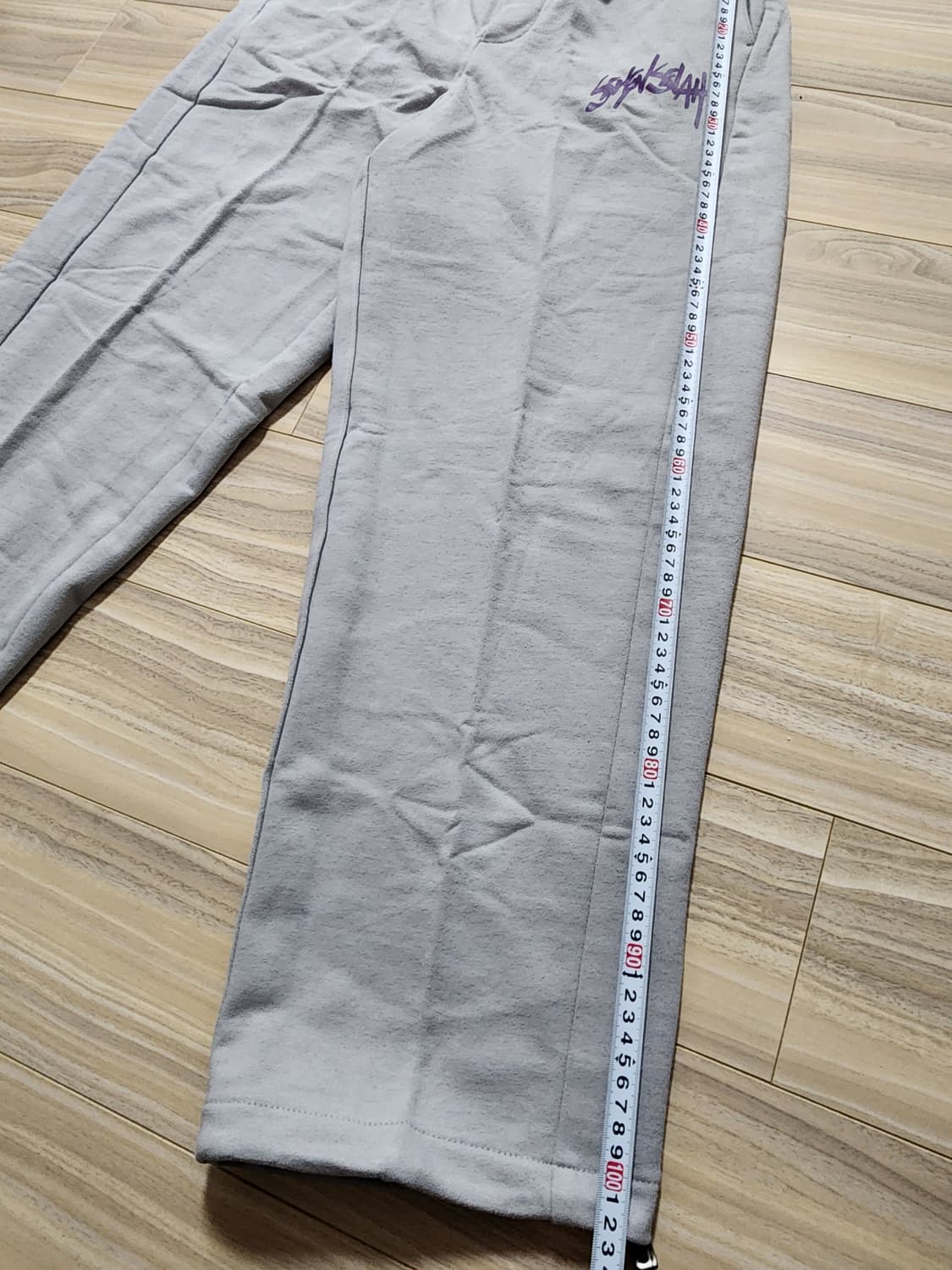 세븐셀라스마일로고스웨트팬츠그레이32 상품이미지5