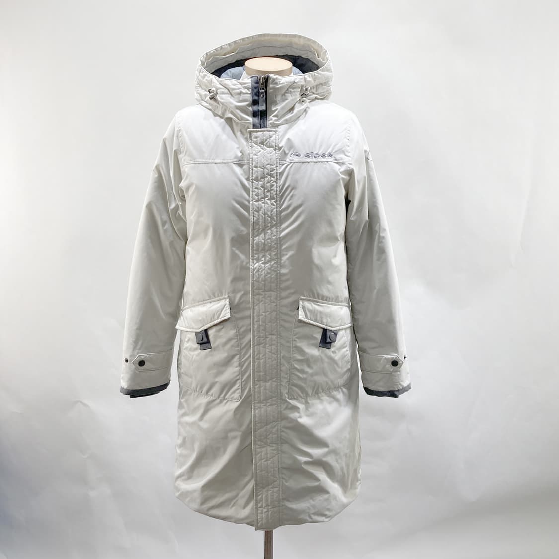 아이더 여성구스다운롱패딩 연그레이 M 상품이미지1