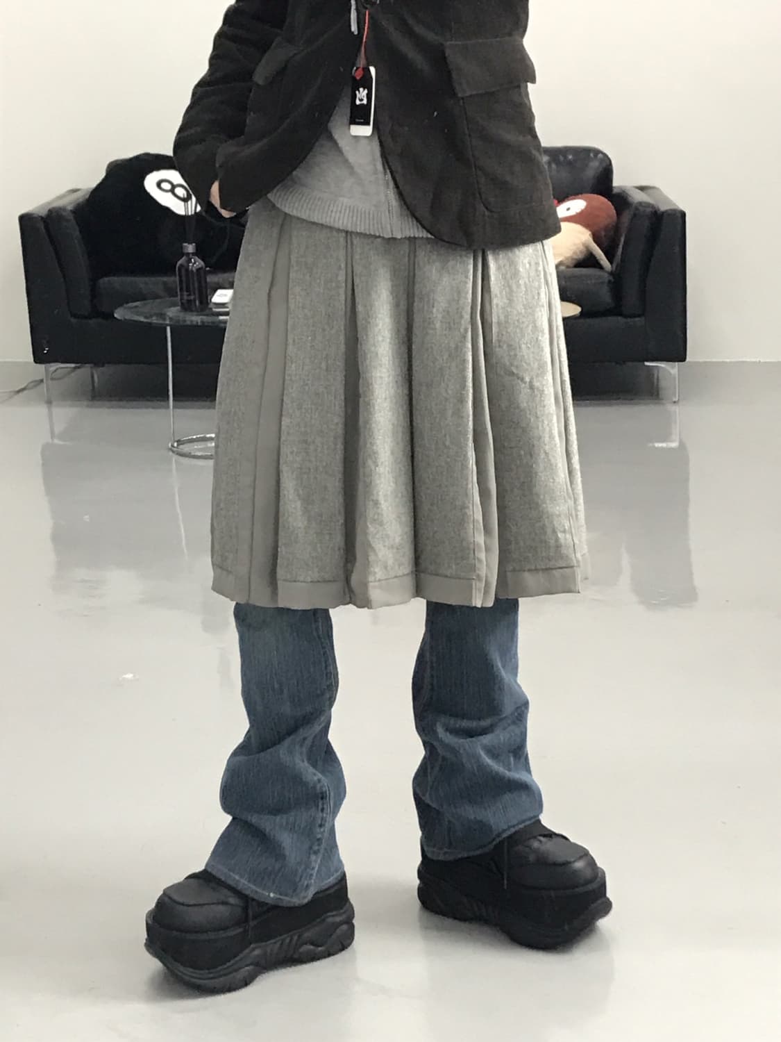K.t Kiyoko Takase Wool Midi Skirts 상품이미지1