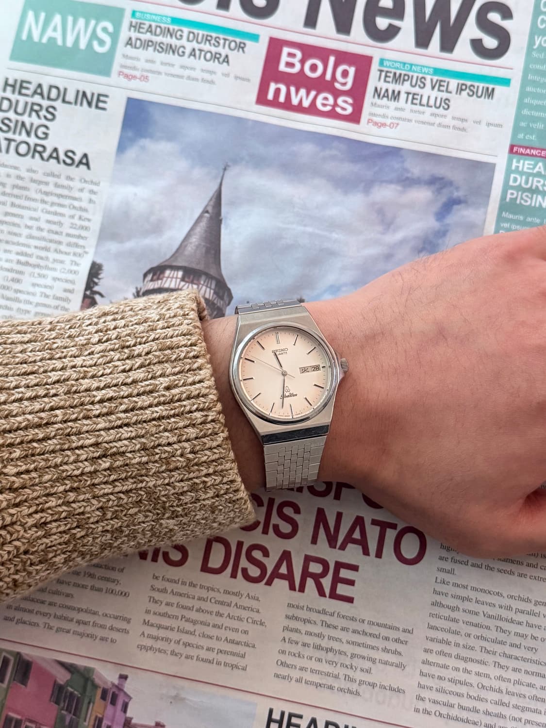 Seiko 세이코 SilverWave Day-Date Quartz 상품이미지6