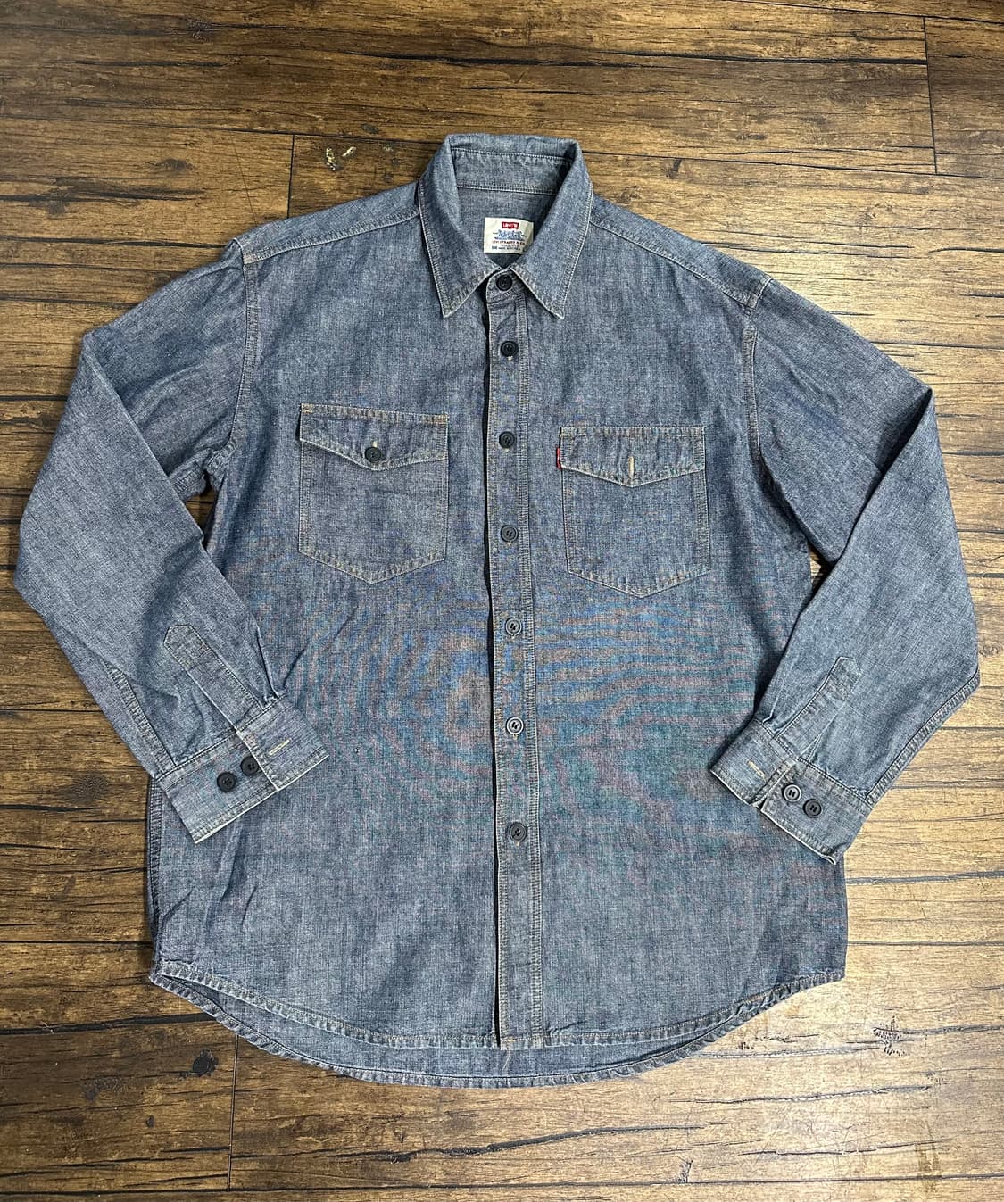 Levis 리바이스 샴브레이 라이트 데님 셔츠 100 상품이미지1