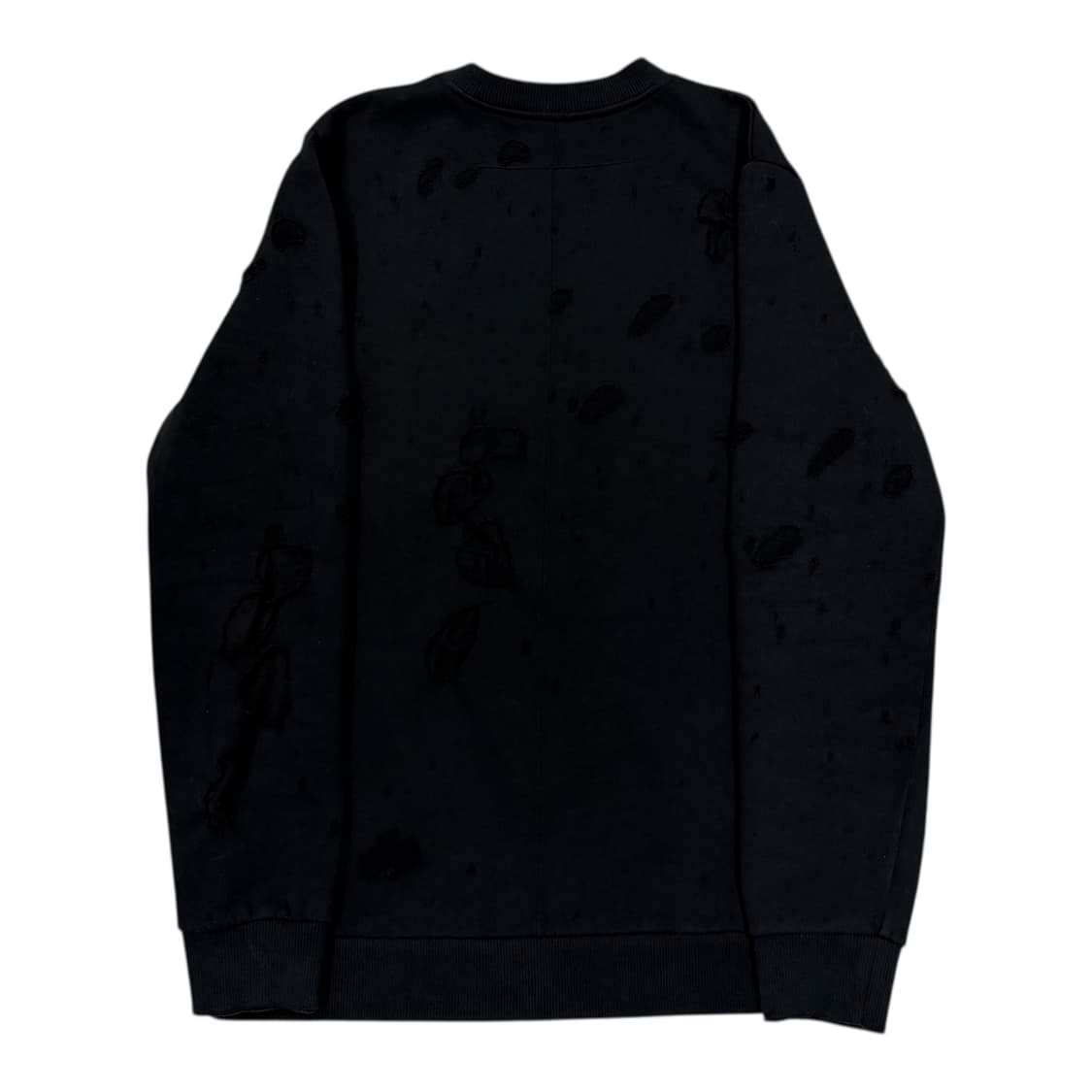 지방시 디스트레스드 로고 프린트 스웨트셔츠 맨투맨 블랙 S 상품이미지2