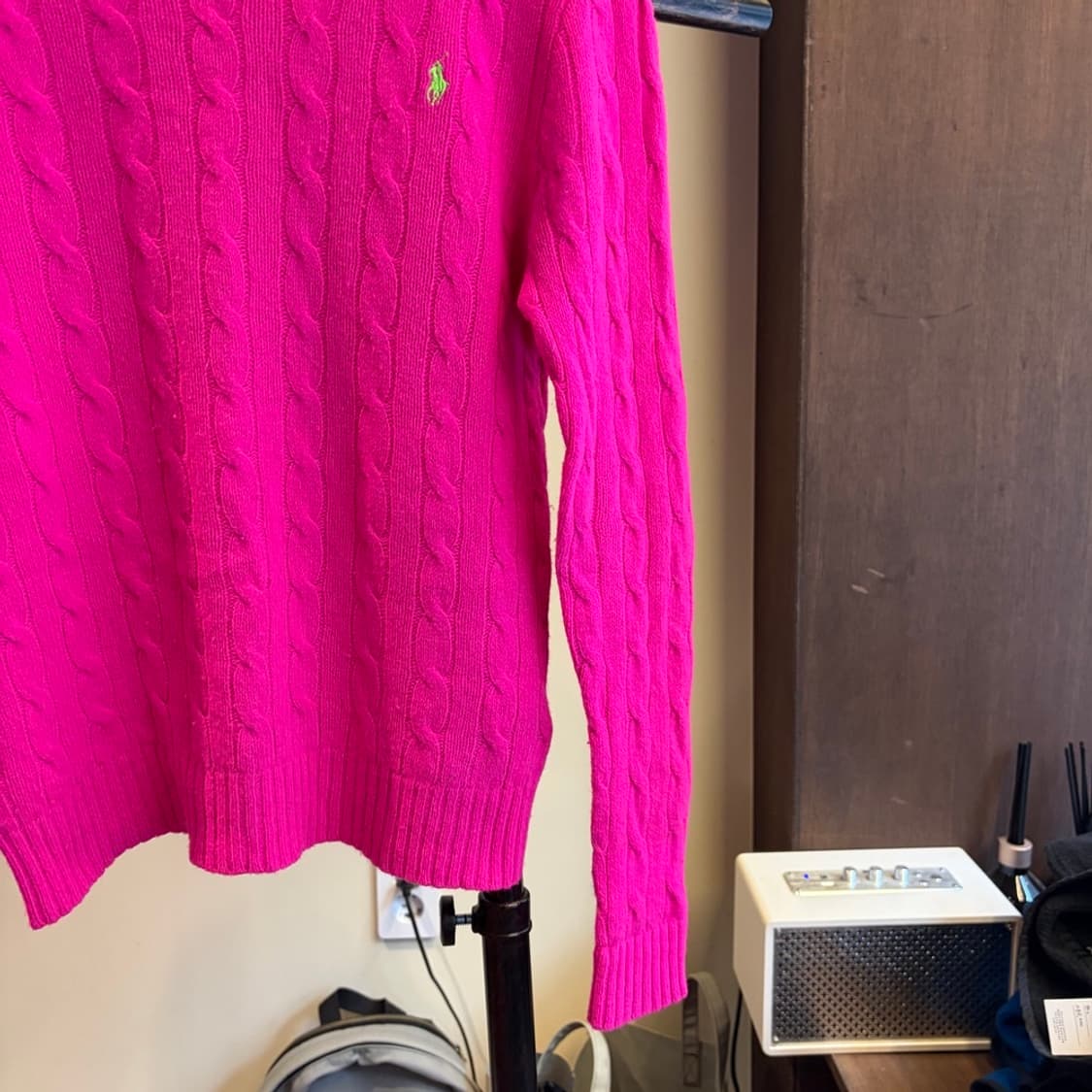 15891 - 폴로 랄프로렌 핑크 케이블 울 니트 (울 90% 캐시미어  상품이미지4