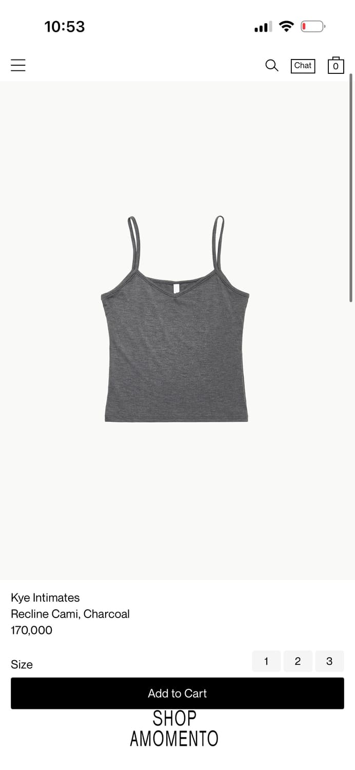 Kye Intimates 카이 인티메이츠 캐미솔 3 상품이미지1