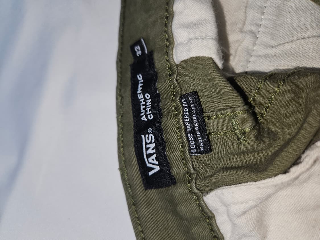 반스 카키 치노팬츠 워크팬츠 코튼 바지 루즈 테이퍼드핏 32 상품이미지5