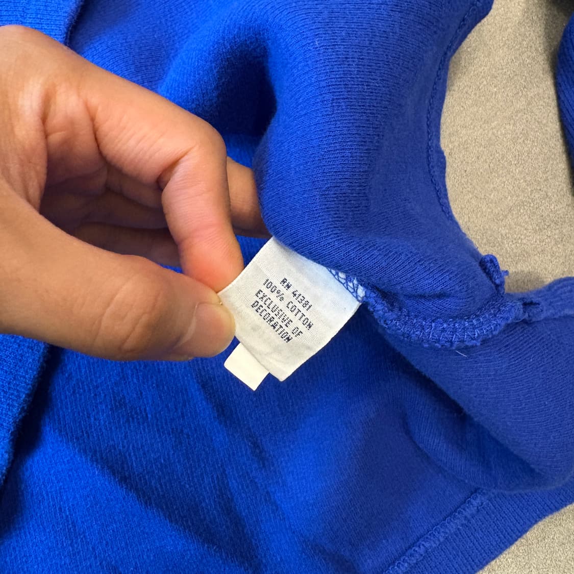 폴로 정품 블루 반집업 니트  상품이미지7