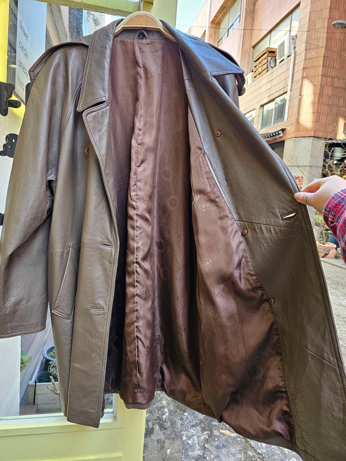 M&J 토프브라운 램스킨 더블자켓 상품이미지6