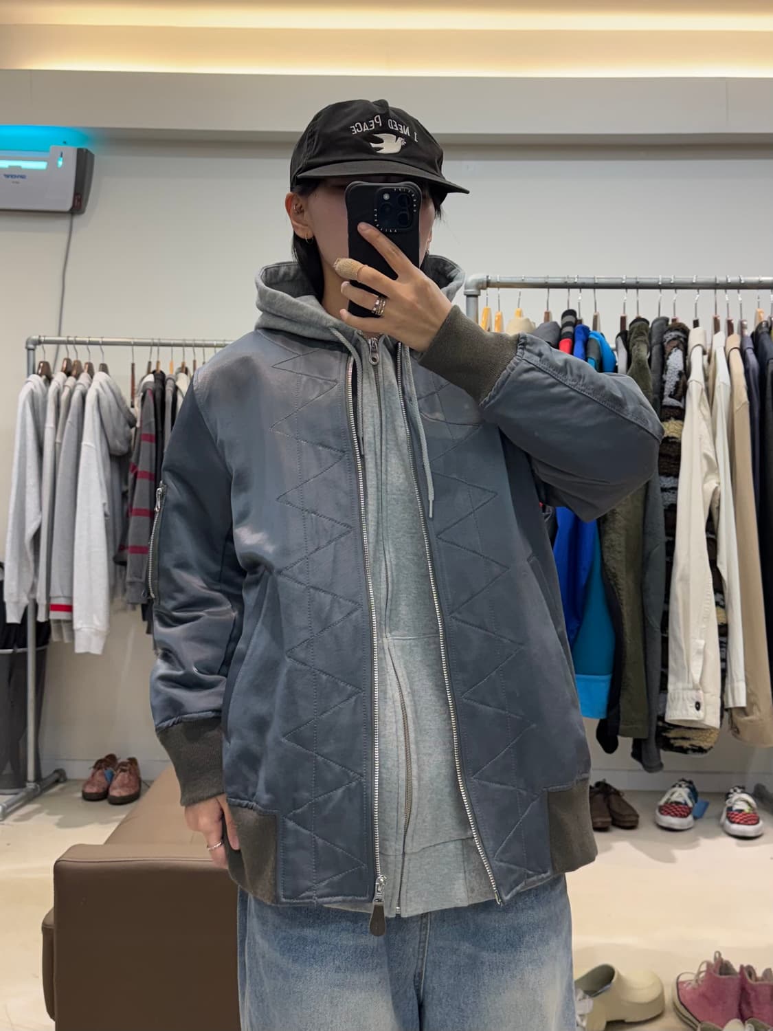 주카 퀼팅 봄버 자켓 상품이미지5