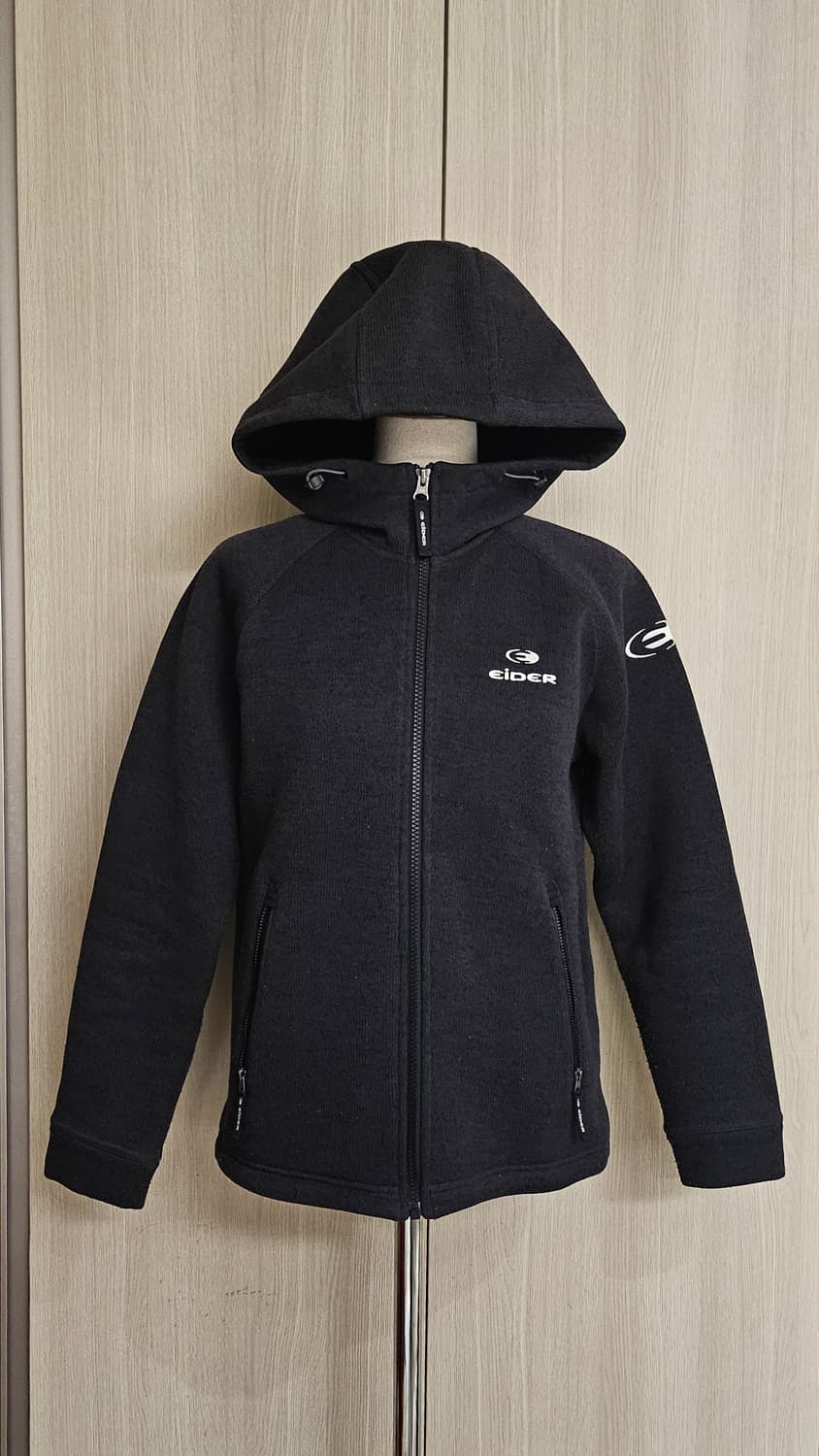 (레어템)아이더(EIDER) 여성 니트 캐주얼 플리스 기모후드 집업 M 상품이미지4