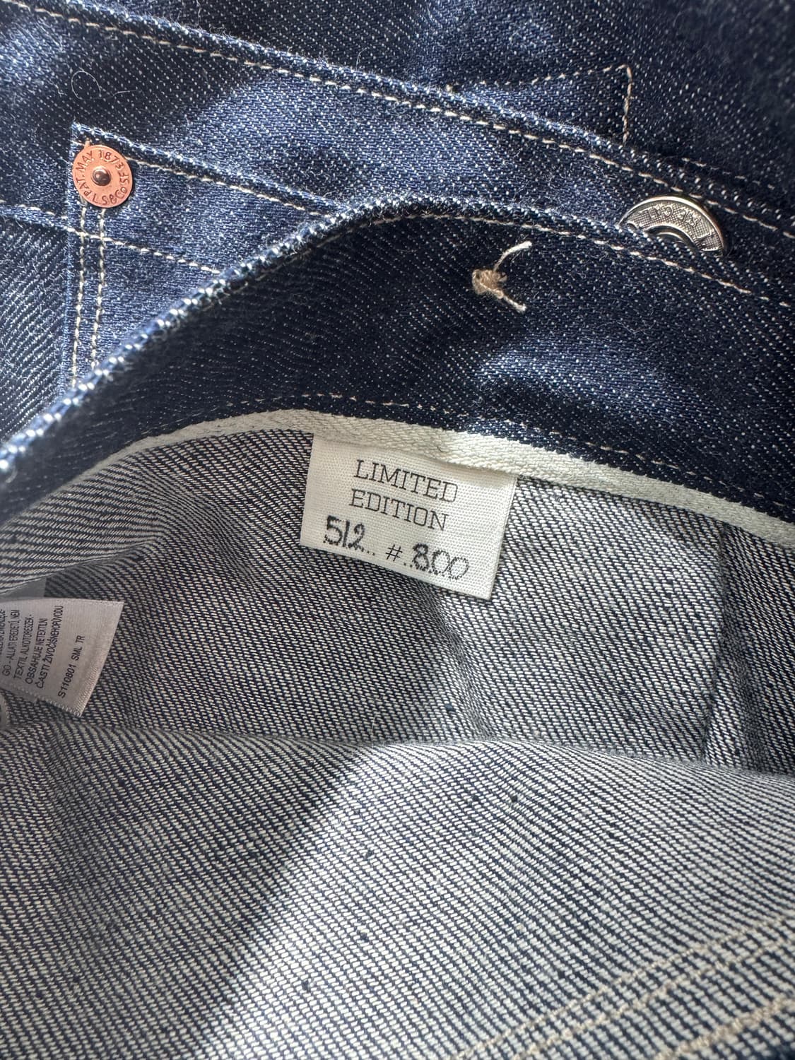 LVC 9리벳 진 800장 한정발매 W36 L34 상품이미지2