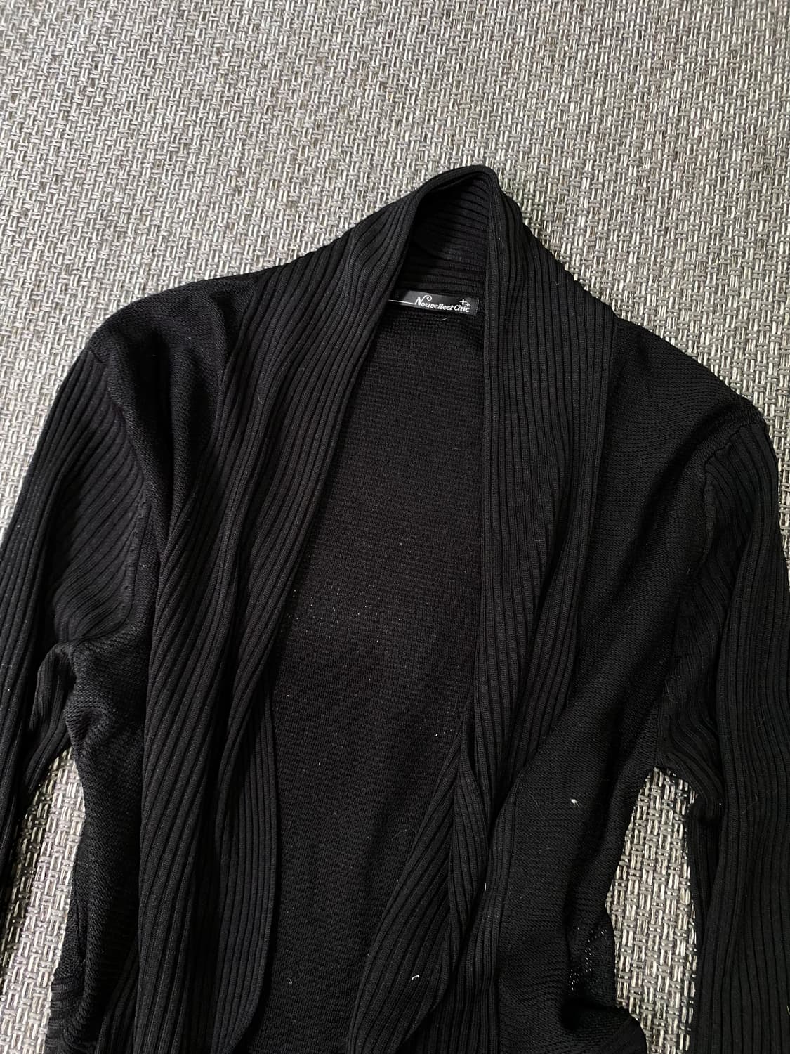 Chic Mood Loose-Fit Black Cardigan 상품이미지4