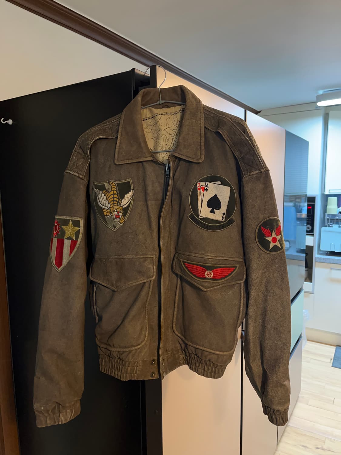 90's USA 빈티지 패치 A-2 플라이트 자켓 상품이미지1