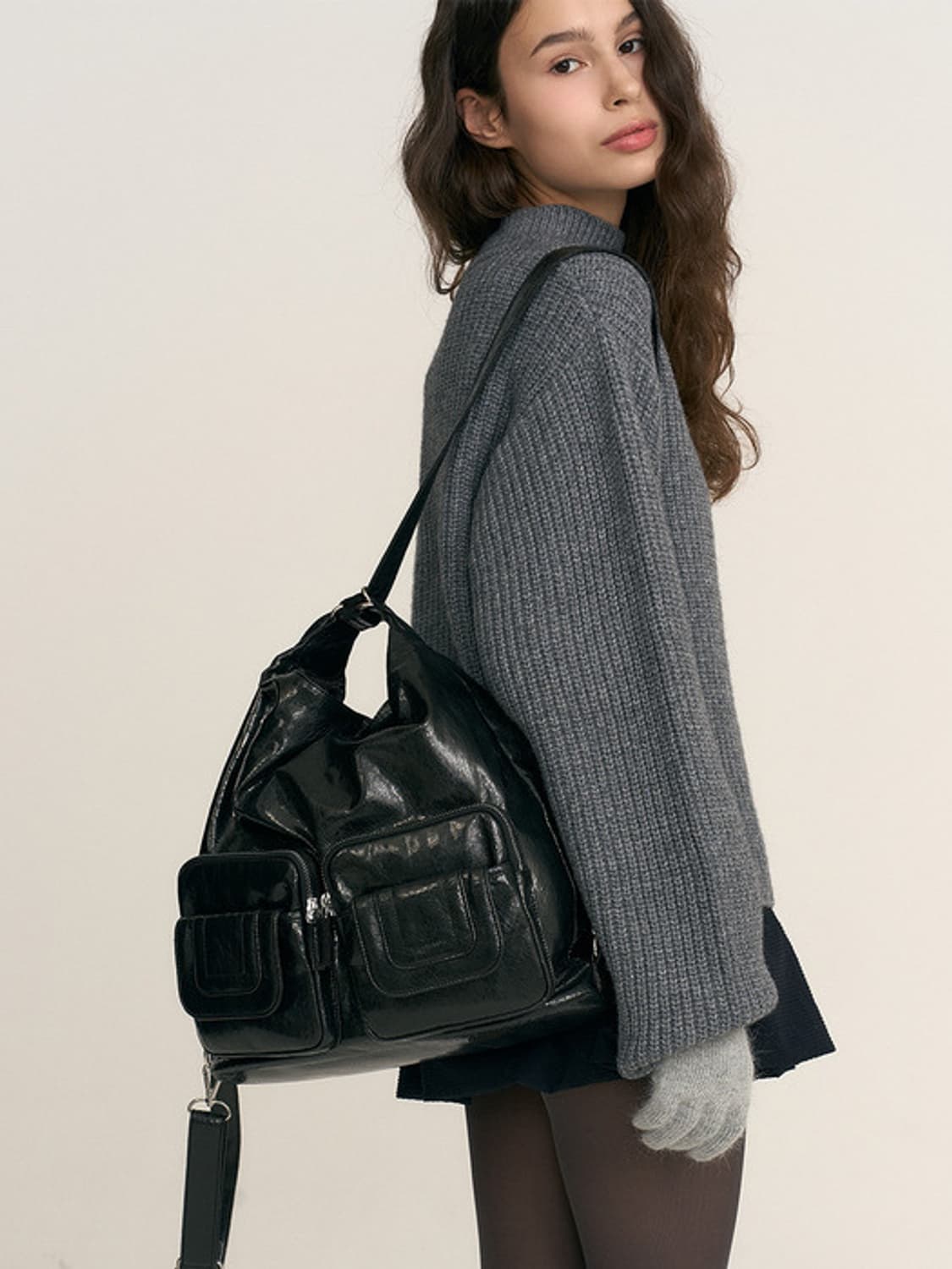 노앤뮤트 3 Way Pocket Bag Black 상품이미지3