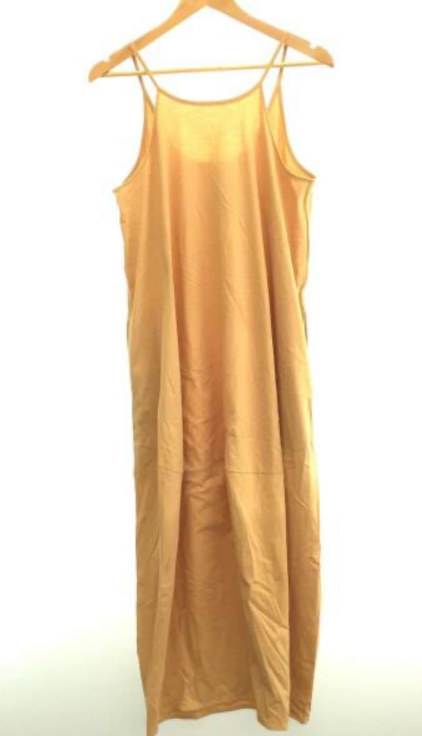 nagonstans 나곤스탄스 옐로우 민소매 면원피스 상품이미지1