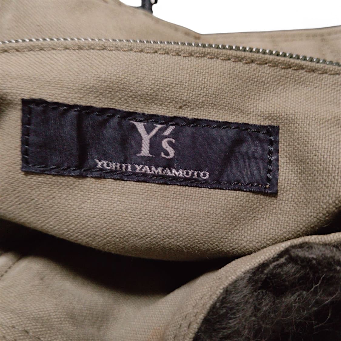 요지 야마모토 와이즈 케이블 니트 토트백 상품이미지7